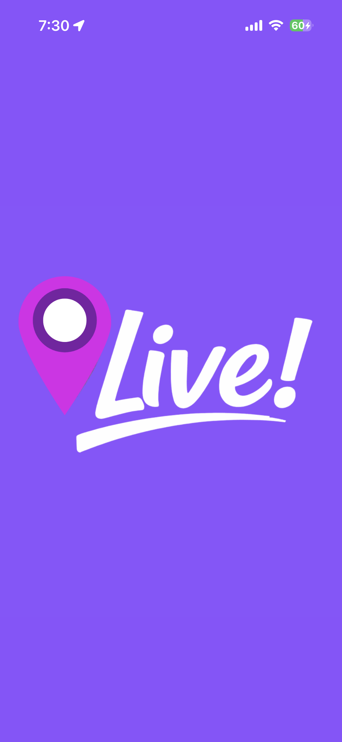 Live! app loading screen